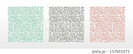 Wallpapers in the style of Baroque.. Set of colored floral ornaments. Seamless vector backgrounds Graphic patterns for fabric, wallpaper, packaging. Ornate Damask flower illustration 137601075