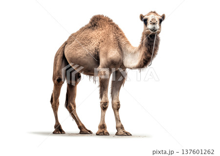 Arabian Camel isolated on white background 137601262