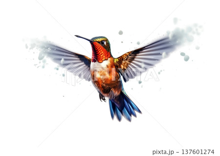 humming bird isolated on white background humming bird isolated on white background 137601274