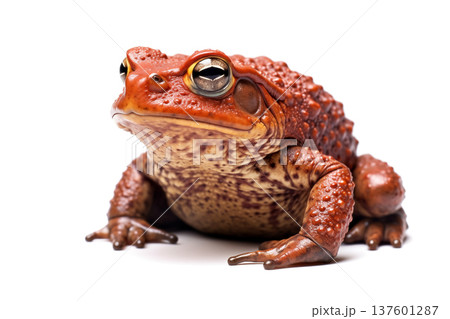 Toad Isolated on White Background 137601287