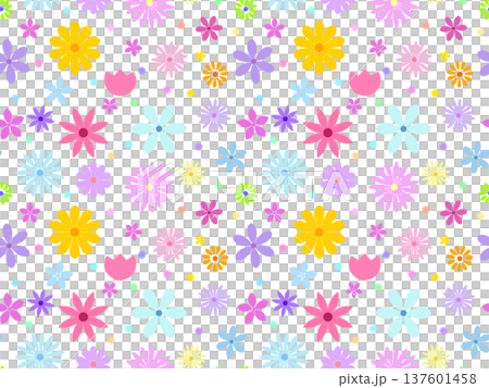 花卉無縫圖案 A-1' 花卉無縫圖案 A-1' 137601458