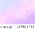 水彩で描いた紫陽花色の抽象背景 137601733