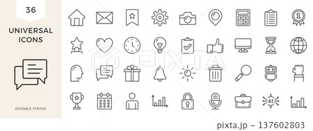 Universal Line Icons Universal Line Icons 137602803