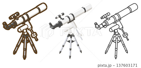 天体望遠鏡（屈折式・赤道儀） 137603171