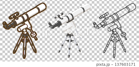 天体望遠鏡（屈折式・赤道儀） 137603171