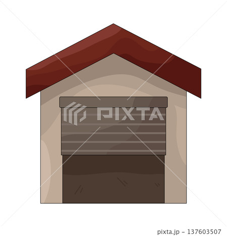Illustration of garage 137603507