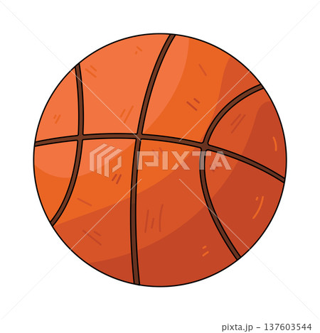 Illustration of basketball ball 137603544