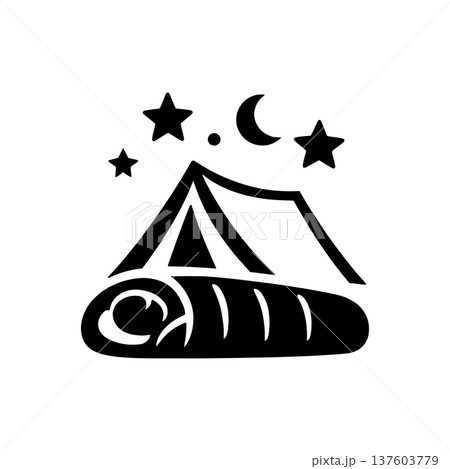 Starlit Outdoor Camping Dreams Icon Starlit Outdoor Camping Dreams Icon 137603779