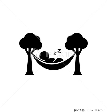 Serene Hammock Nature Nap Icon 137603780