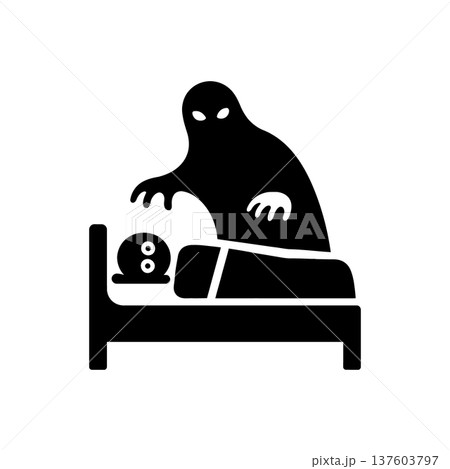 Fearful Night Terror Nightmare Icon Fearful Night Terror Nightmare Icon 137603797