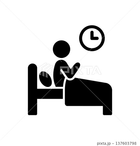 Late Night Insomnia Awake Icon Late Night Insomnia Awake Icon 137603798