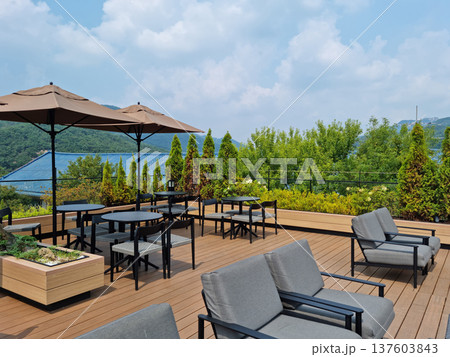 This is the rooftop cafe scene. 137603843