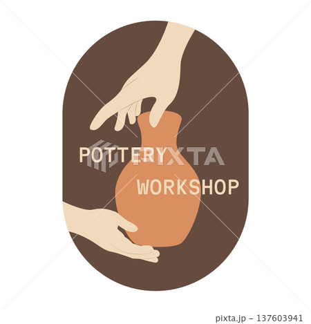 Pottery workshop illustration Pottery workshop illustration 137603941