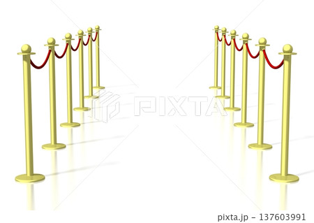 3D VIP section entrance, white background 3D VIP section entrance, white background 137603991