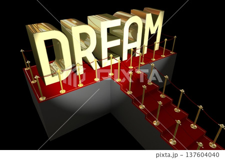 3D red carpet illustration - dream concept 3D red carpet illustration - dream concept 137604040