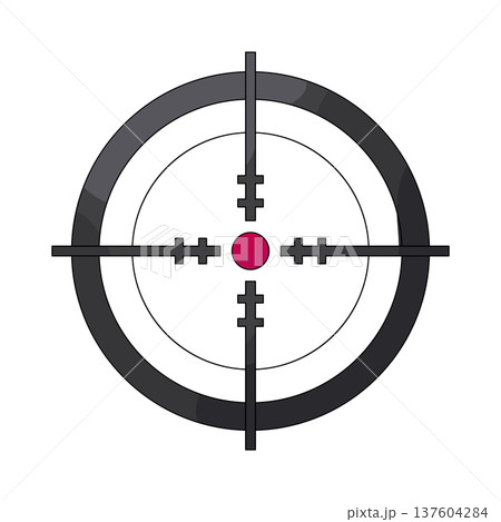 Illustration of crosshair  137604284