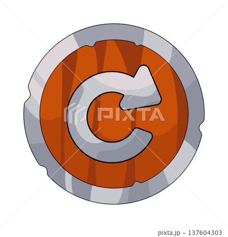 Illustration of reload button 137604303