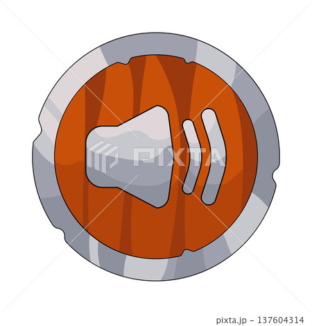Illustration of volume button Illustration of volume button 137604314