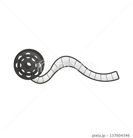 Illustration of film reel Illustration of film reel 137604346