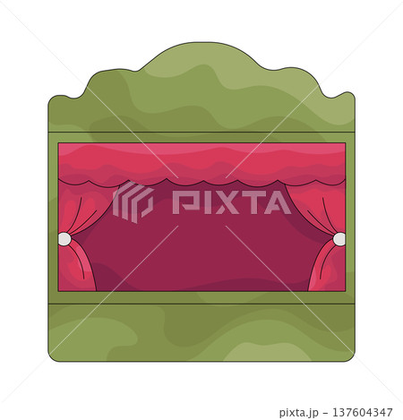 Illustration of theater stage 137604347