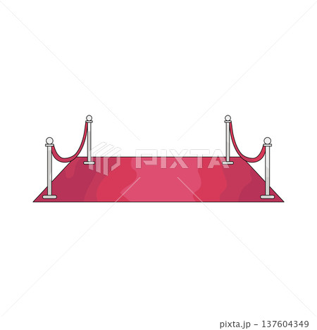Illustration of red carpet 137604349