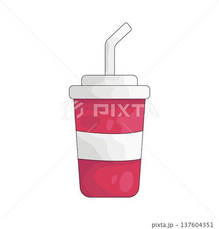 Illustration of soda cup 137604351