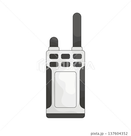 Illustration of walkie talkie 137604352