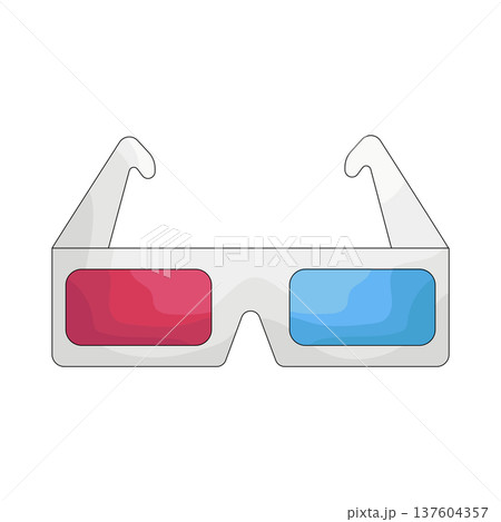 Illustration of 3D glasses Illustration of 3D glasses 137604357