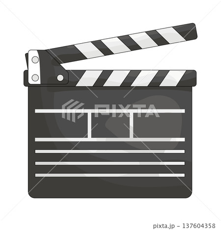 Illustration of clapperboard   137604358