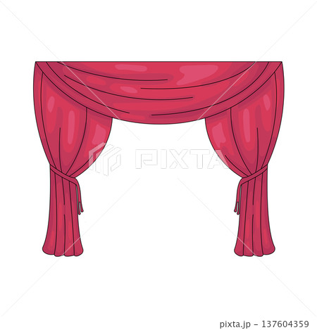 Illustration of theater stage 137604359