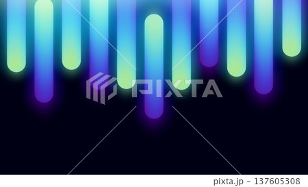 Abstract tech background with neon line blue design gradient technology pattern. This business vector features modern AI data shapes and futuristic geometric elements for a digital concept 137605308