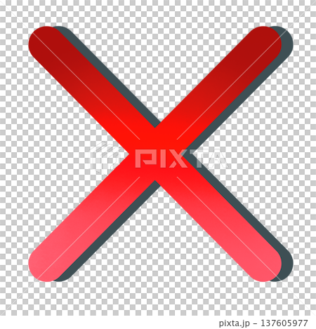 紅色漸層十字圖標 137605977