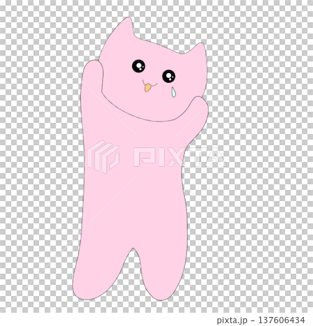 喜ぶ猫 137606434