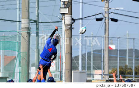 ラグビー、高校ラグビー 137607397