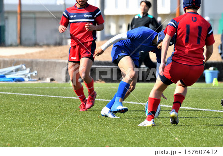 ラグビー、高校ラグビー 137607412