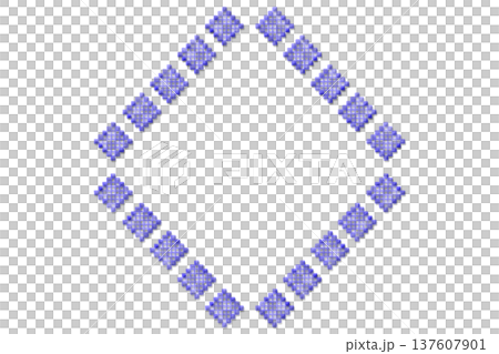 Surrealistic pink with rhomb from spotted blocks 137607901