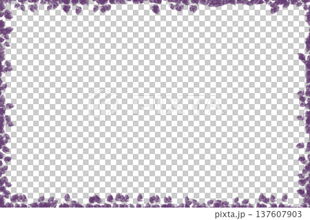Purple leaves frame on pale blue for text Purple leaves frame on pale blue for text 137607903