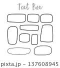 Colorful Rounded Rectangle Text Box Shape Set, Pastel Label Badge Clipart, Hand Drawn Doodle Color Text Banner, Abstract Rounded Shape Design Element, Vector Illustration 137608945