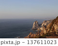 Panoramic View of Rugged Cliffs and Sea Stacks at Cabo da Roca, Portugal 137611023