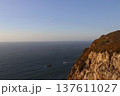 Cabo da Roca Cliffs and Atlantic Ocean Landscape at Sunset, Portugal 137611027