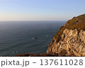 Cabo da Roca Cliffs and Atlantic Ocean Landscape at Sunset, Portugal 137611028