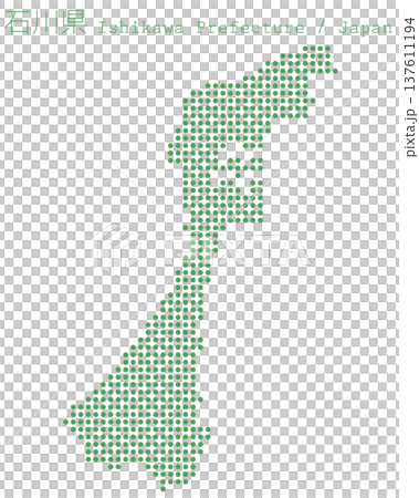 日本のベクターイラスト地図素材:石川県全体地図 日本のベクターイラスト地図素材:石川県全体地図 137611194
