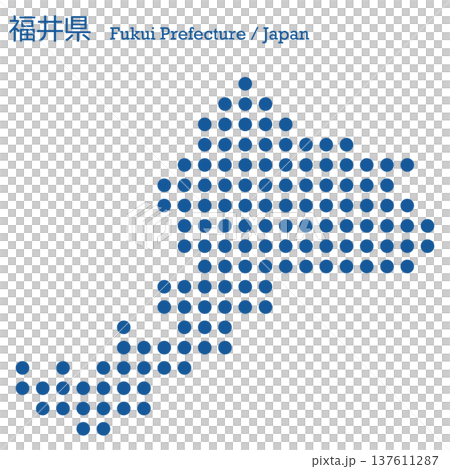 日本向量插圖地圖:福井縣地圖 日本向量插圖地圖:福井縣地圖 137611287