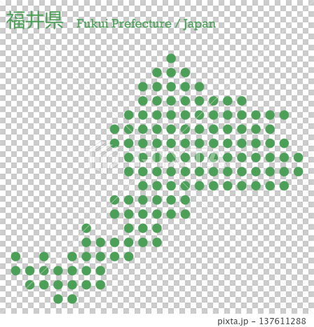 日本向量插圖地圖：福井縣地圖 137611288