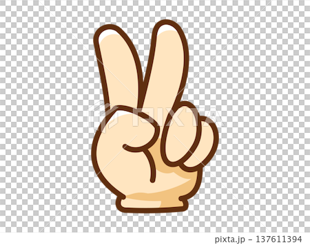 Hand icon_Color_Two fingers Hand icon_Color_Two fingers 137611394