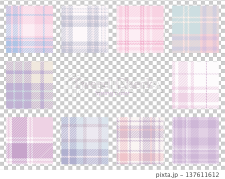 Seamless check pattern in spring colors - Pastel tweed check Seamless check pattern in spring colors - Pastel tweed check 137611612
