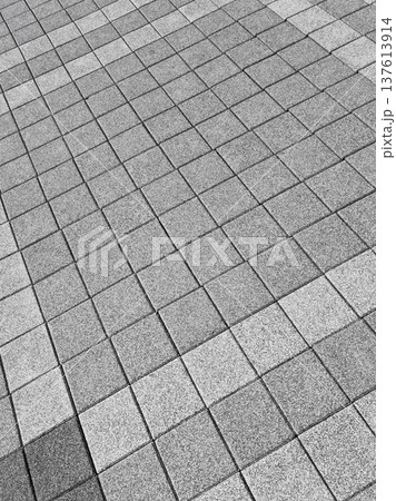 This is a close-up of a gray sidewalk block. This is a close-up of a gray sidewalk block. 137613914