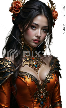 The girl in this image looks like a character from a high-budget fantasy film or a participant in an incredible cosplay The girl in this image looks like a character from a high-budget fantasy film or a participant in an incredible cosplay 137614079