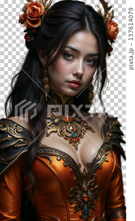 The girl in this image looks like a character from a high-budget fantasy film or a participant in an incredible cosplay The girl in this image looks like a character from a high-budget fantasy film or a participant in an incredible cosplay 137614079