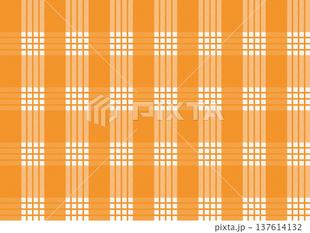 ハワイの伝統的な橙のパラカチェック。アドビイラストレーターのスウォッチ有り 137614132